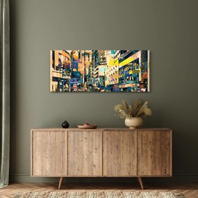 Kép - Festett absztrakció (120x50 cm)