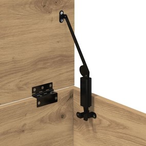 Tároló Doboza Fedéllel Kézműves Tölgy 100x42x46 cm Mérnöki Fa