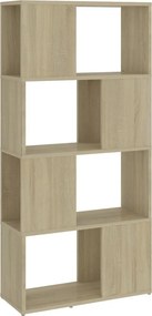 vidaXL sonoma-tölgyszínű térelválasztó könyvszekrény 60x24x124,5 cm