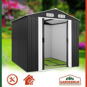 Kerti szerszámtároló ház XL, 196x132x188cm, antracit Gardebruk
