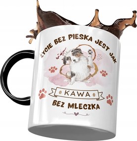 Fekete Kutyás Bögre Cuki Ajándék Nyomtatott Fotóval