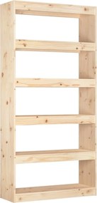 vidaXL tömör fenyőfa könyvszekrény/térelválasztó 80 x 30 x 167,4 cm