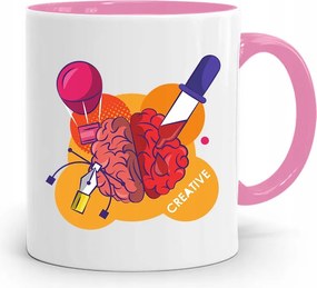 Rózsaszín Bögre Ajándék A Legjobb Grafikusnak, fényképes nyomtatással