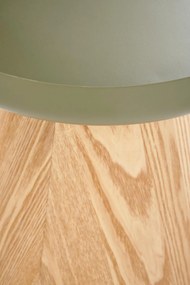 Gina kerek dohányzóasztal 40 cm - natúr / zöld