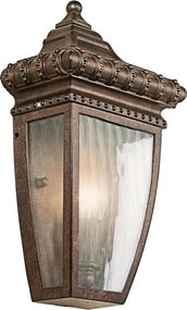ELSTEAD KL-VENETIAN7-S VENETIAN RAIN Klasszikus Kültéri Fali Lámpa Barna, Átlátszó E14 IP44