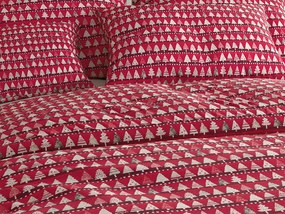 Pamut ágynemű BURGUNDY FÁK bordó színű Ágyneműhuzat mérete: 70 x 90 cm | 140 x 220 cm