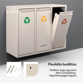 Klarstein Ordnungshüter 3, 45 liter, 3 kosár, szagmentes, egyszerű töltés