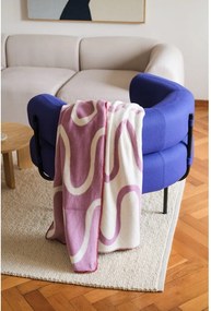 Rózsaszín takaró 150x200 cm Swirl – noo.ma