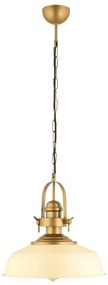 MONZA kábeles függőlámpa 1xE27/40W/230V, átm. 35 cm, krémszínű/bronzszínű