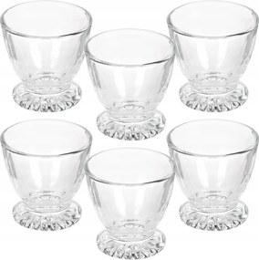 6x Üveg Alátét tojás poharak tojás tálalás