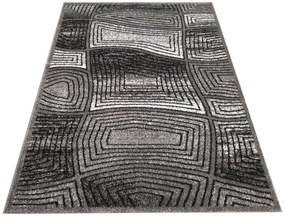 Modern szürke szőnyeg absztrakt motívummal Szélesség: 120 cm | Hossz: 170 cm