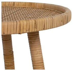Rattan kerek tárolóasztal ø 45 cm – Ixia