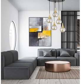 Csillár zsinóron LACRIMA HONEY 5xE27/60W/230V á. 45 cm