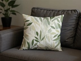 Pamut párnahuzat FLORIBIRD POLY 45x45 cm, zöld