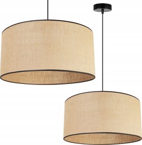 Függő Lámpa Csillár Szimpla Mennyezeti Boho Lámpabúra Kerek Juta 45 CM