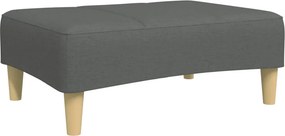 vidaXL sötétszüke szövet lábzsámoly 77x55x31 cm