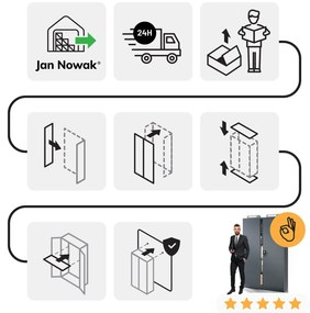 Fém iratszekrény JAN II, 1150 x 185 x 400 mm, antracit