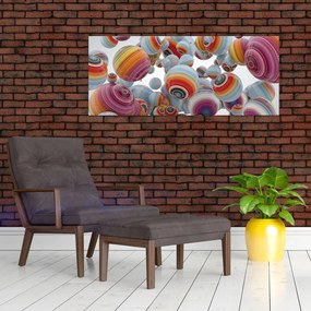 Festett gömbök képe (120x50 cm)