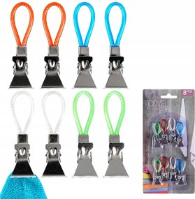 8x Akasztók Csipeszek békák törölközőtartók fürdőszoba konyhai törlőkendők