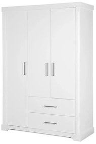 Fehér gyerek ruhásszekrény 139x199 cm Maxi – Roba
