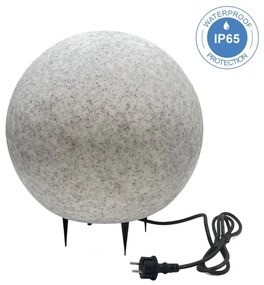 Kültéri dekorációs lámpatest LUMISTONE 1xE27/15W/230V IP65, átmérő 38 cm