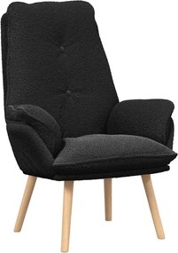 vidaXL karosszék Fekete 69 x 74 x 93 cm Sherpa szövet