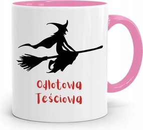 Rózsaszín Bögre Ajándék Az Izgalmas Anyósnak fényképes nyomattal