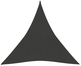 antracitszürke HDPE napvitorla 160 g/m² 3 x 3 x 3 m