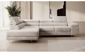 Sarokkanapé Stiletto (B) (bézs szürke + ezüst). 1099692