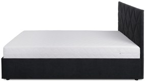 Franciaágy 160 cm Botones (fekete) (ágyráccsal). 1116776
