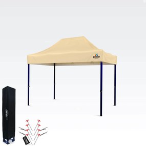 Eladó pavilon 2x3m | Gyorsan felállítható BRIMO sátor - 3 oldalfal nélkül - Bézs