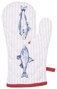 Hal mintás pamut edényfogó kesztyű Sea fish
