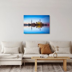 Egy kép a reggeli égboltról Sanghaj felett (üvegen) (70x50 cm)