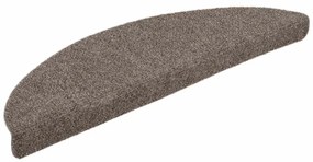 5 db krémszínű tűlyukasztott öntapadó lépcsőszőnyeg 56x17x3 cm