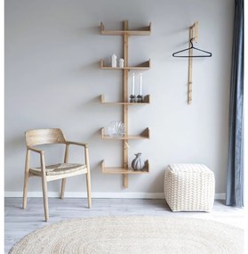 Villa polc bambusz, natúr, 50x180 cm