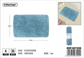 Morandi Puha Fürdőszobaszőnyeg Kék 45x75 cm