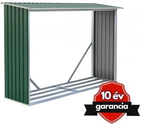 Tüzifa tároló 2,3m3, 242 x 75 cm, zöld, Penta G21