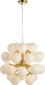Endon glamour modern függeszték oscar fehér szálcsiszolt réz end76499