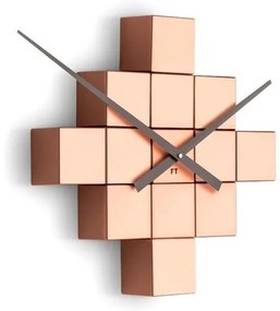 Future Time FT3000CO Cubic copper Design falra ragasztható óra, átmérő 50 cm