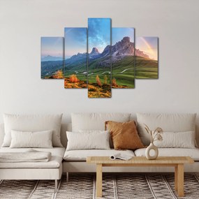 Szivárvány képe a sziklák felett (150x105 cm)