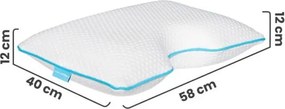 Anatómiai párna memóriahab töltettel 40x58 cm – Mila Home
