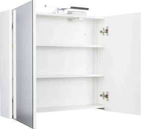TMP SHARP Tükrös fürdőszobai szekrény LED világítással - 75 cm