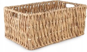 Téglalap Alakú Boho Vízi Jácint Kosár 44x30x20 cm
