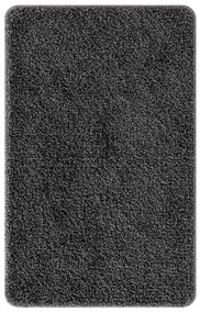 Fürdőszőnyeg Négyszögletes Sötétszürke 50x80 cm Poliészter Csúszásmentes