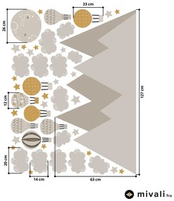 Falmatricák - Hegyes dombok és léggömbök