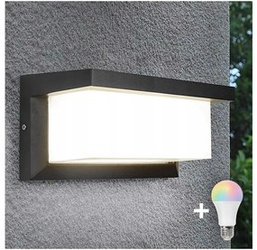 LED RGBW dimmelhető kültéri fali lámpatest NEELY 1xE27/9W/230V IP54 antracit