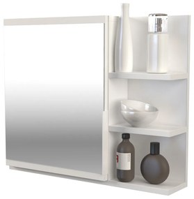 Drohmo Lumo P polcos fürdőszobai tükör, fehér