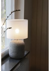 Szürke asztali lámpa textil búrával (magasság 44 cm) Montagna – Markslöjd