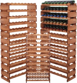 Bortartó állvány moduláris 12x8 szerelés szerszám nélkül fa nyomógombos