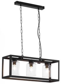 Jupiter 1805 - MC3 - Csillár láncon MACARI 3xE27/60W/230V fekete